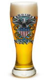 US Navy The Sea is Ours Full Print Eagle - Set of 2 - Large Pilsner Glasses 23oz Drinkware