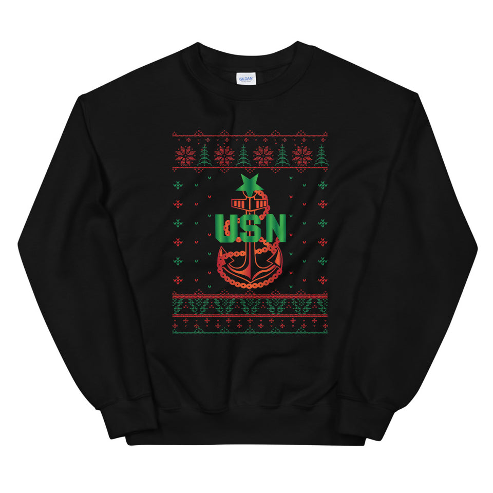 U.S. Navy Senior Chief Christmas Sweatshirt Sweatshirt