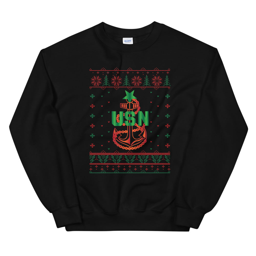 U.S. Navy Senior Chief Christmas Sweatshirt Sweatshirt