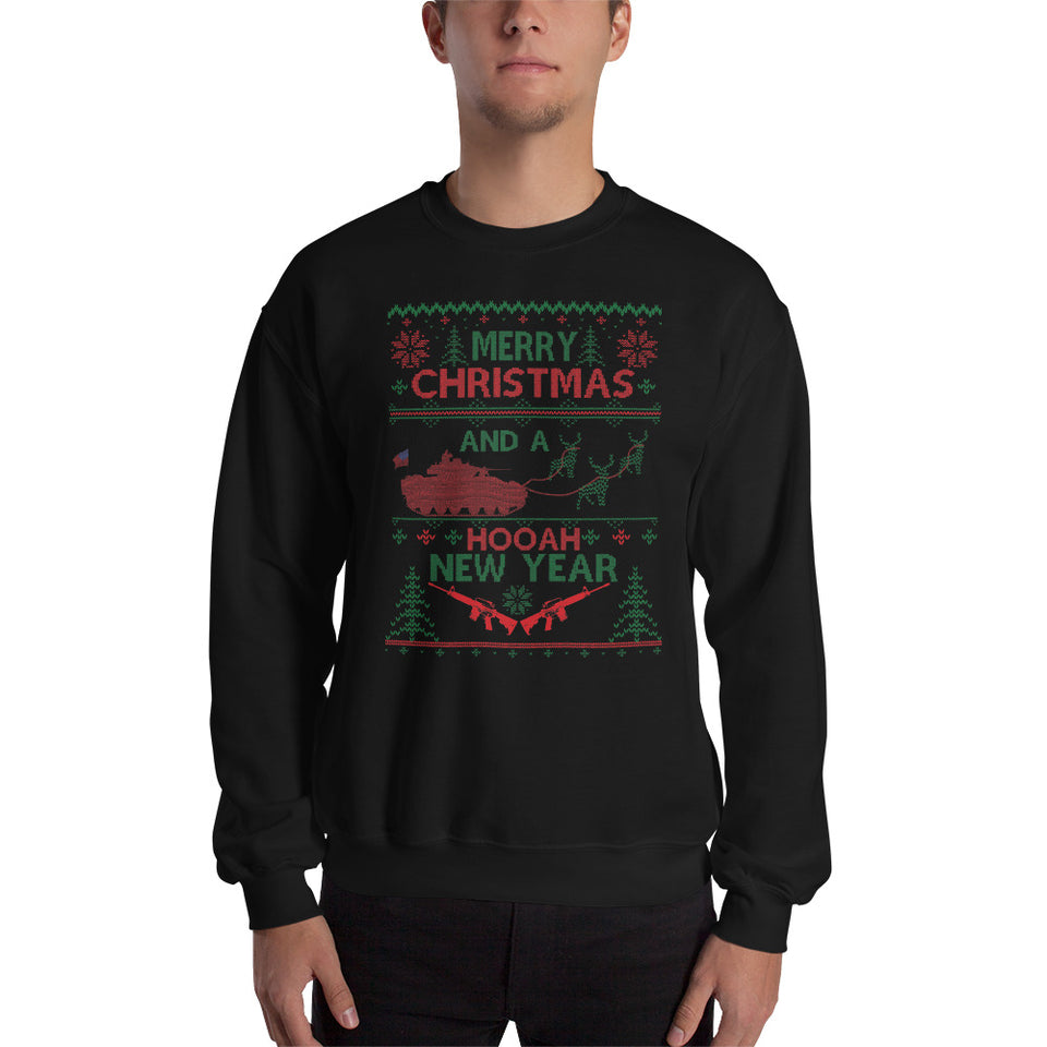 Have a Happy Hooah New Year Unisex Christmas Sweatshirt
