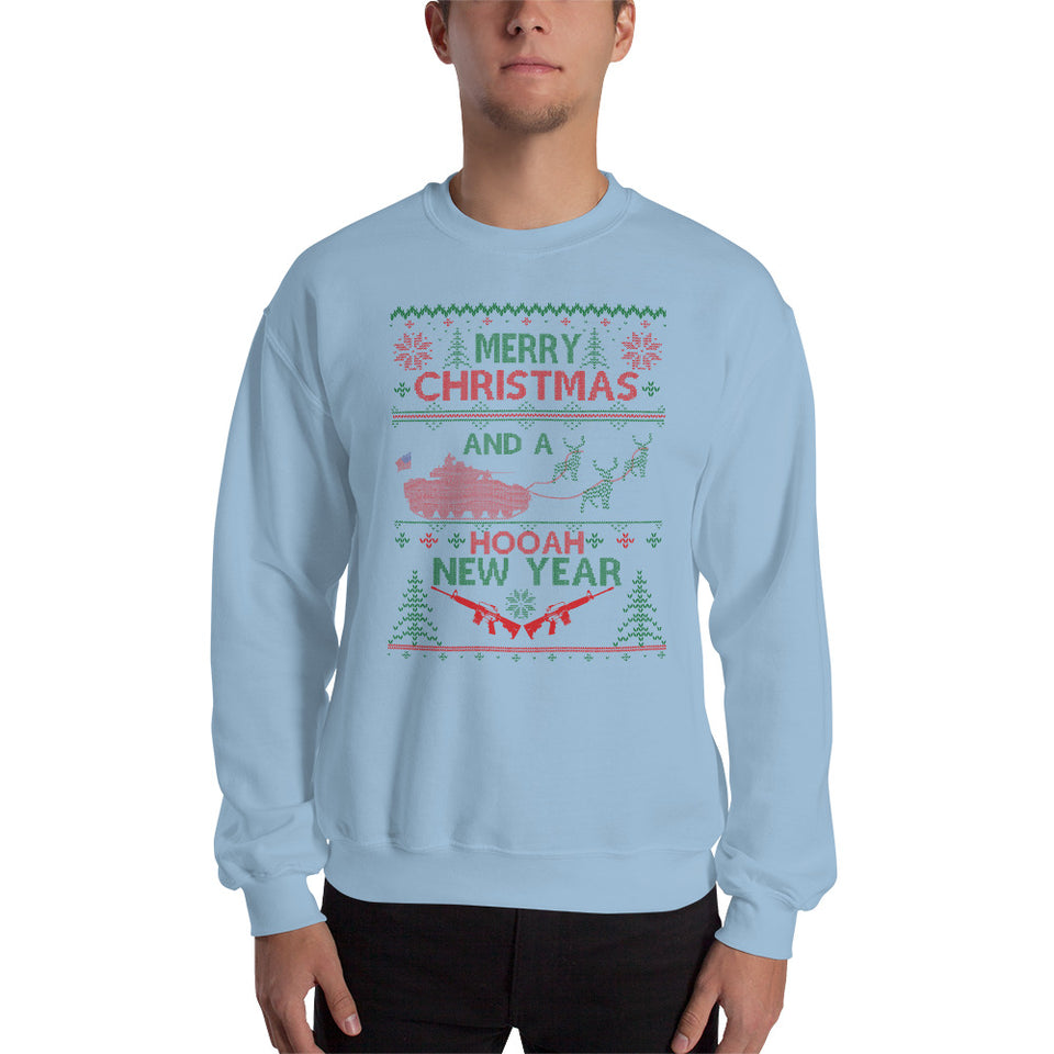 Have a Happy Hooah New Year Unisex Christmas Sweatshirt