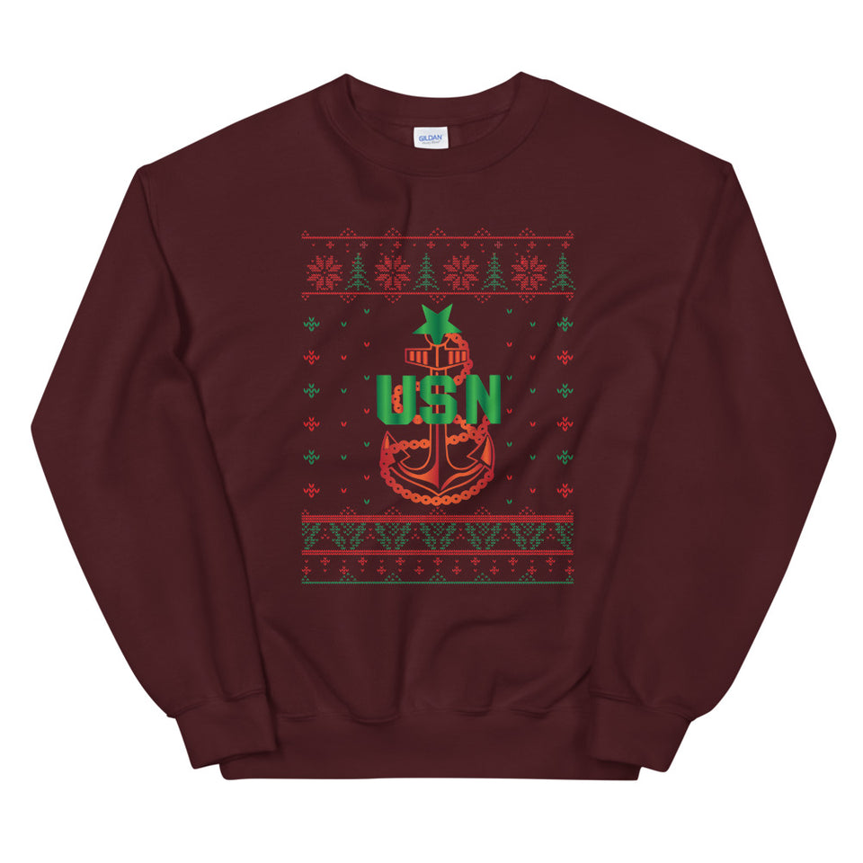 U.S. Navy Senior Chief Christmas Sweatshirt Sweatshirt