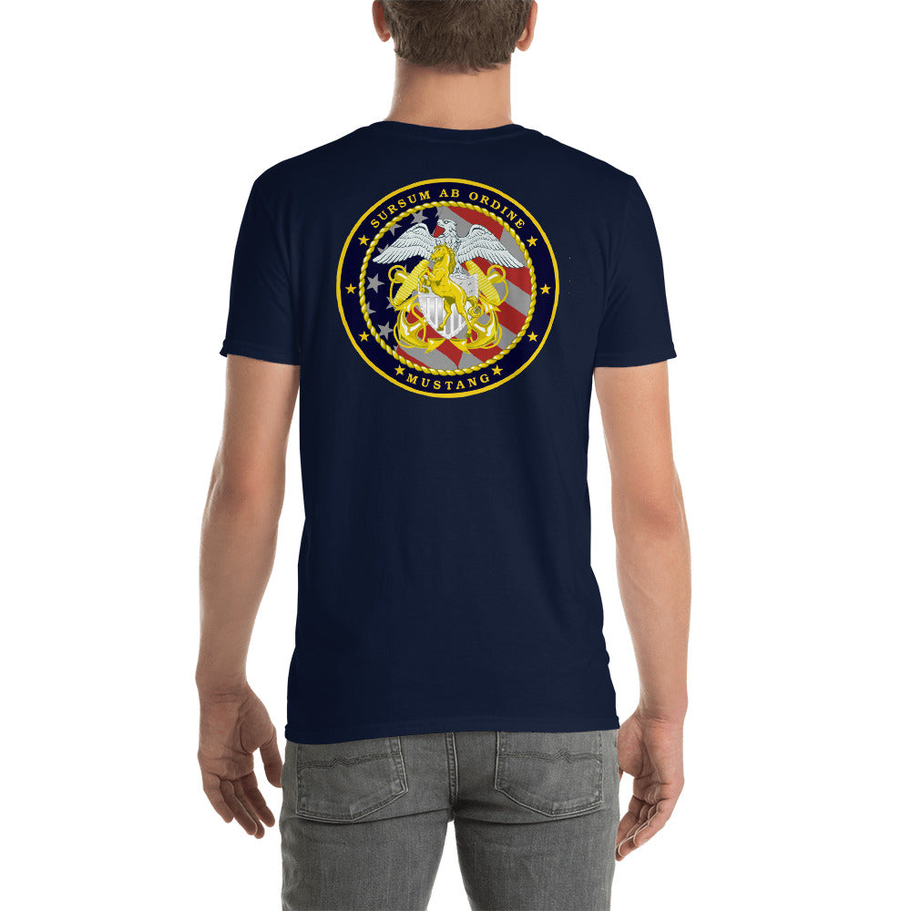 Navy Mustang Tee Short-Sleeve Unisex T-Shirt – Mustang Loot