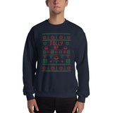 Jolly AF Unisex Christmas Sweatshirt