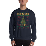 Let's Get Lit Unisex Christmas Sweatshirt
