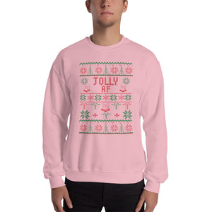 Jolly AF Unisex Christmas Sweatshirt