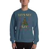 Let's Get Lit Unisex Christmas Sweatshirt