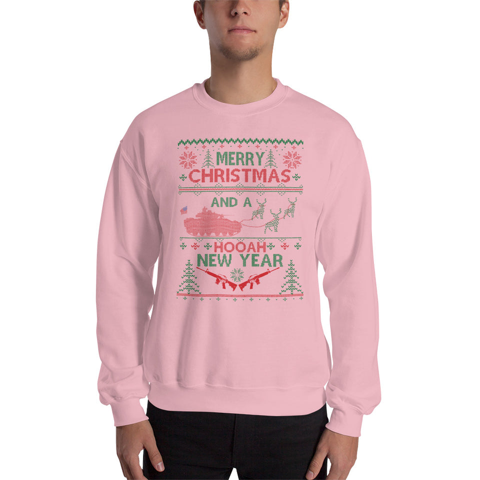 Have a Happy Hooah New Year Unisex Christmas Sweatshirt