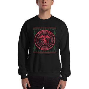 Navy Mustang Unisex Christmas Sweatshirt
