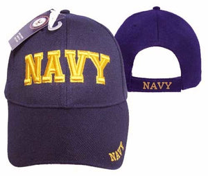 United States Navy Cap with Gold Lettering